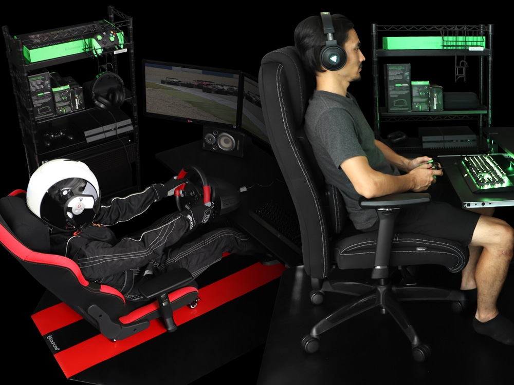 ⑧デスクサイドラックを使ったゲーム機の収納アイデア