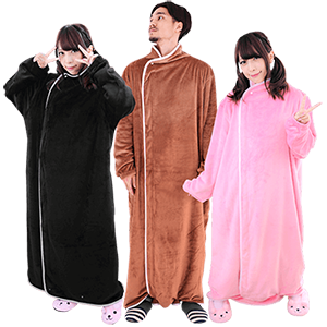 はだけない着る毛布