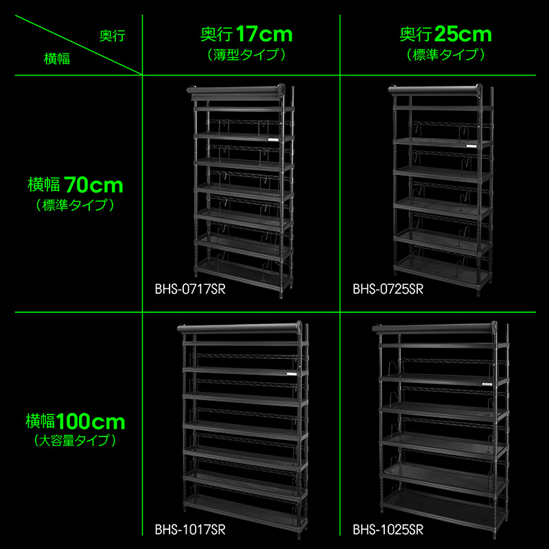 スクリーンラック BHS-0717SR/1017SR/0725SR/1025SR | Bauhütte®