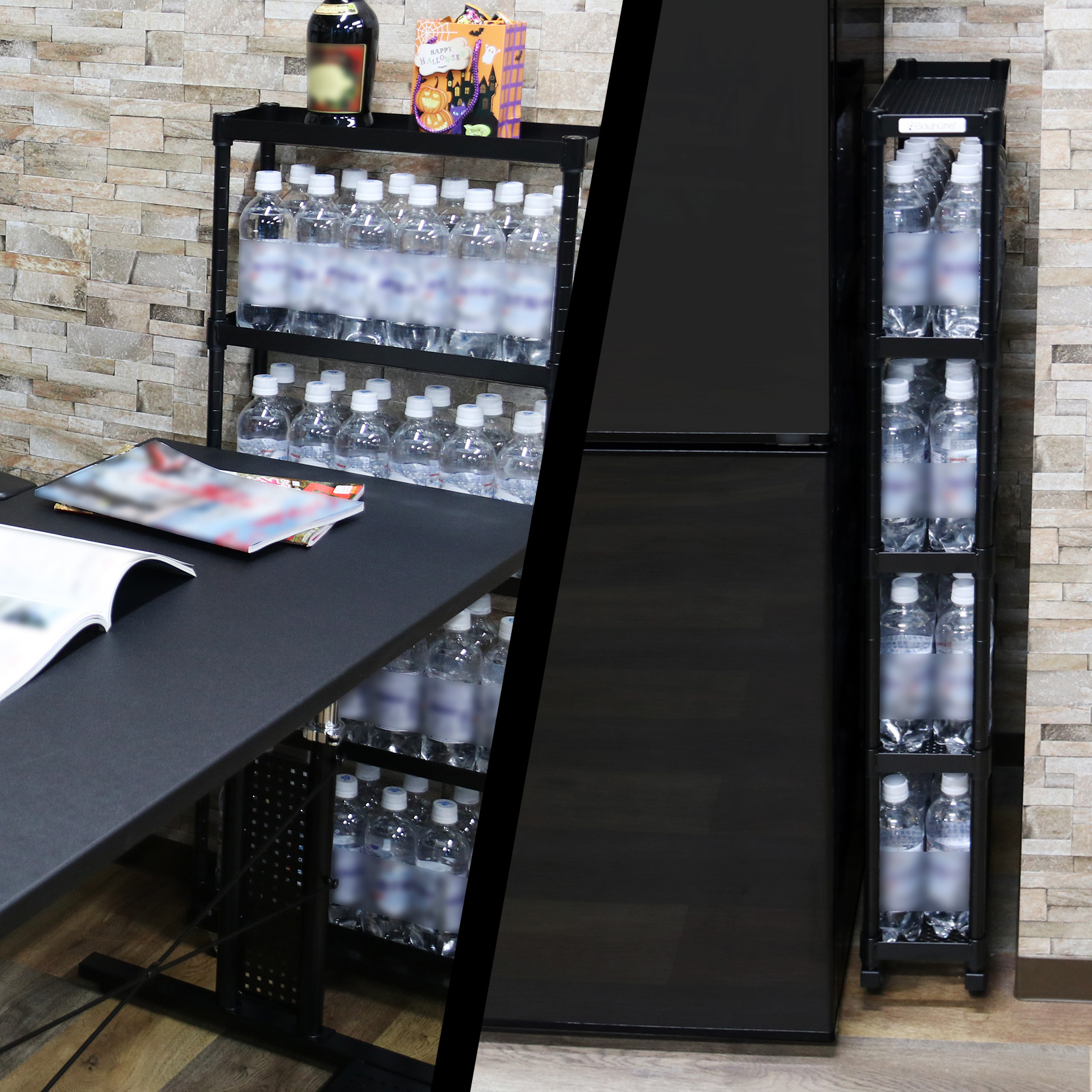 ⑥ スリムボトルラック / Slim Bottle Rack