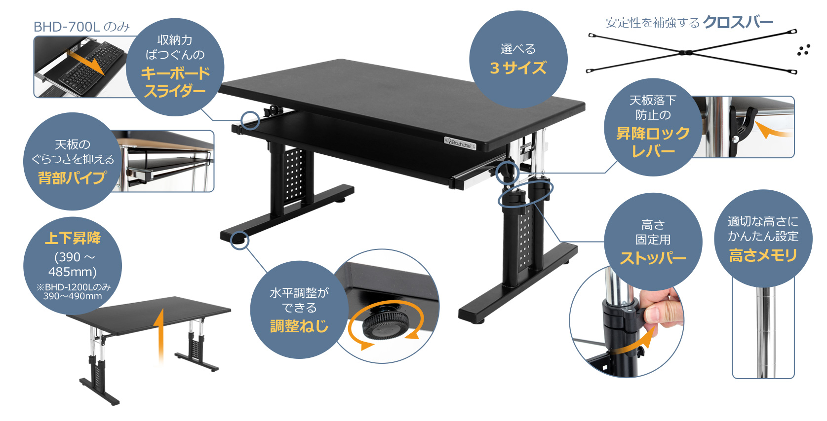 ローデスク BHD-700L / 1000L /1200L | Bauhütte®