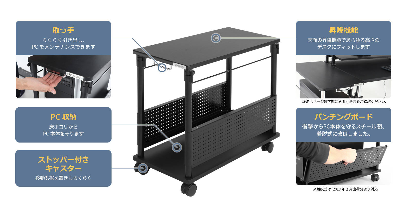 昇降式Ｌ字デスク