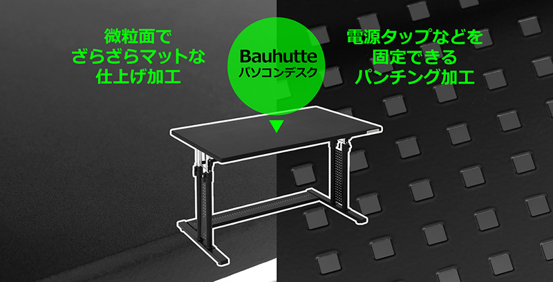 Bauhutteデスクシリーズに対応