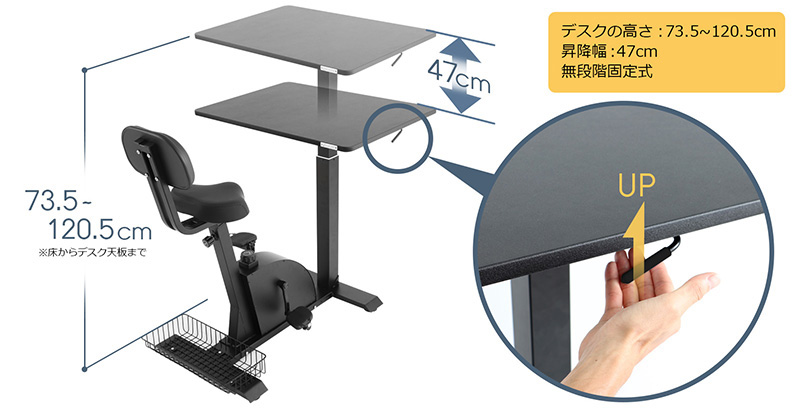 デスクの高さ