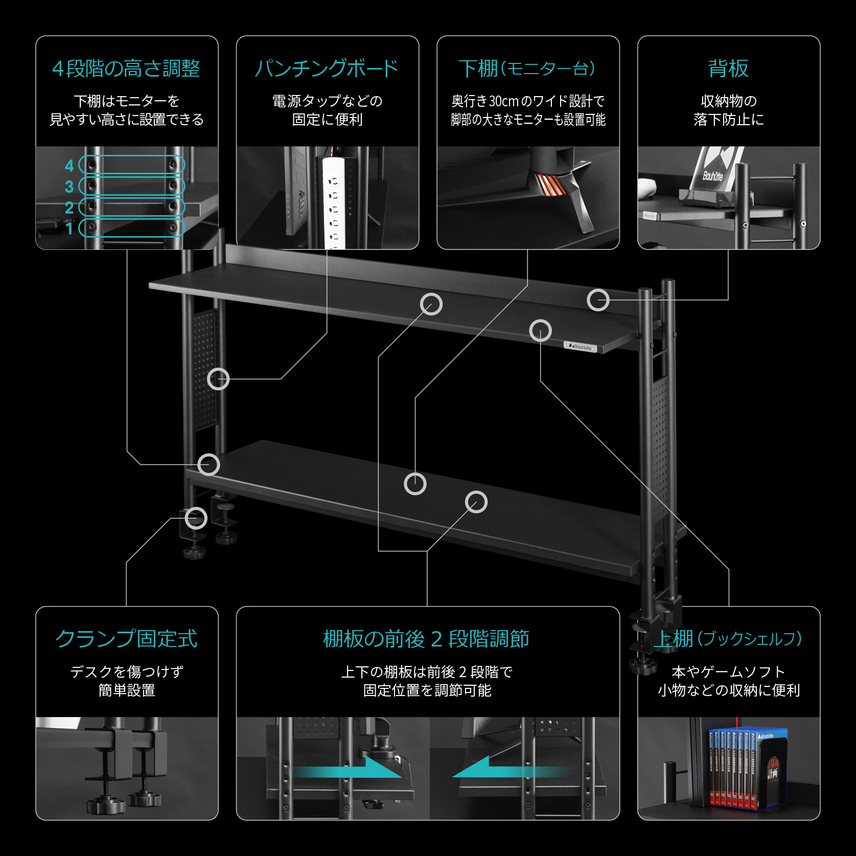 デスクラック2 BHS-1000HN / BHS-1200HN | Bauhütte®