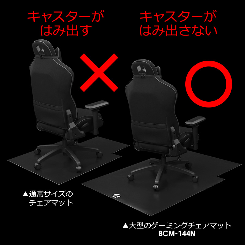 広大なマットで、ストレスのない移動