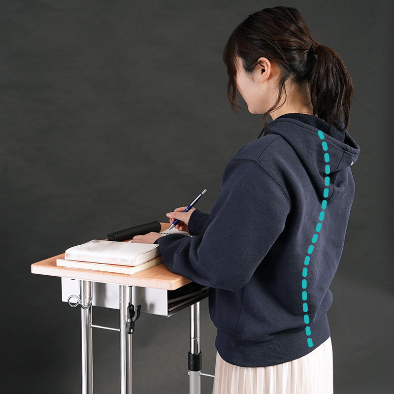 自然と「正しい立ち姿勢」に
