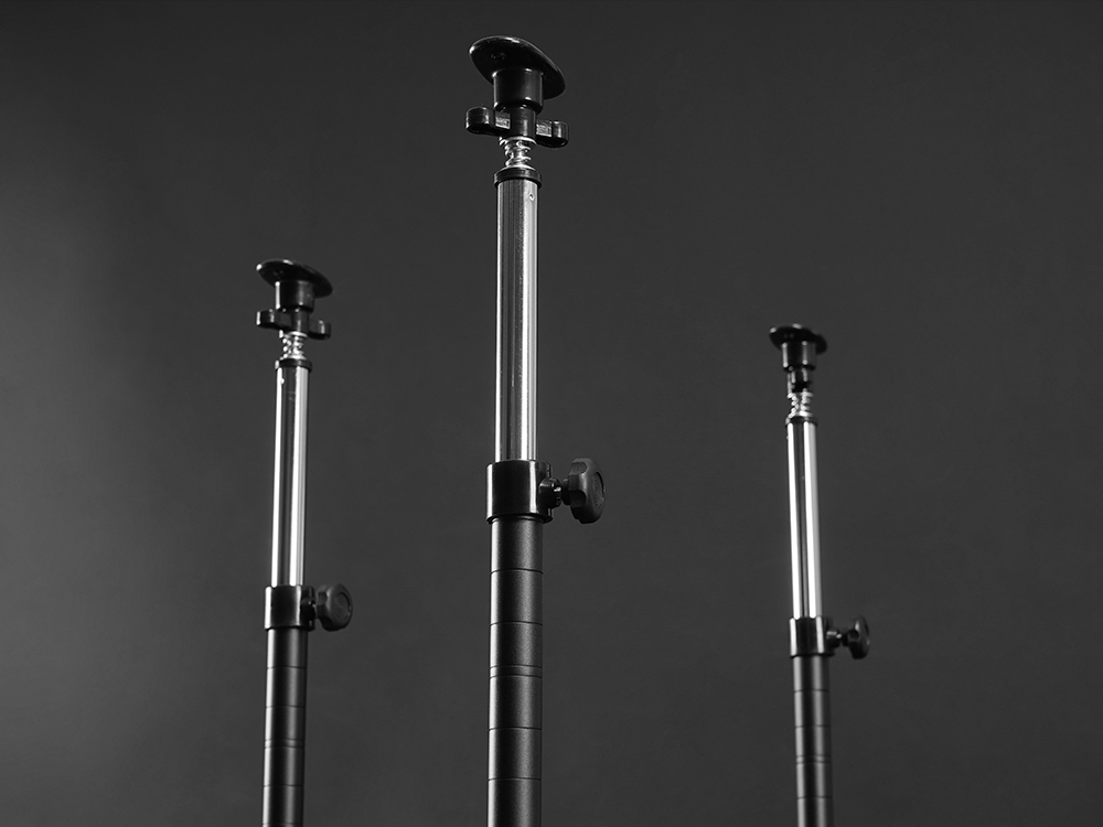 ④ つっぱり固定でスマートに転倒防止