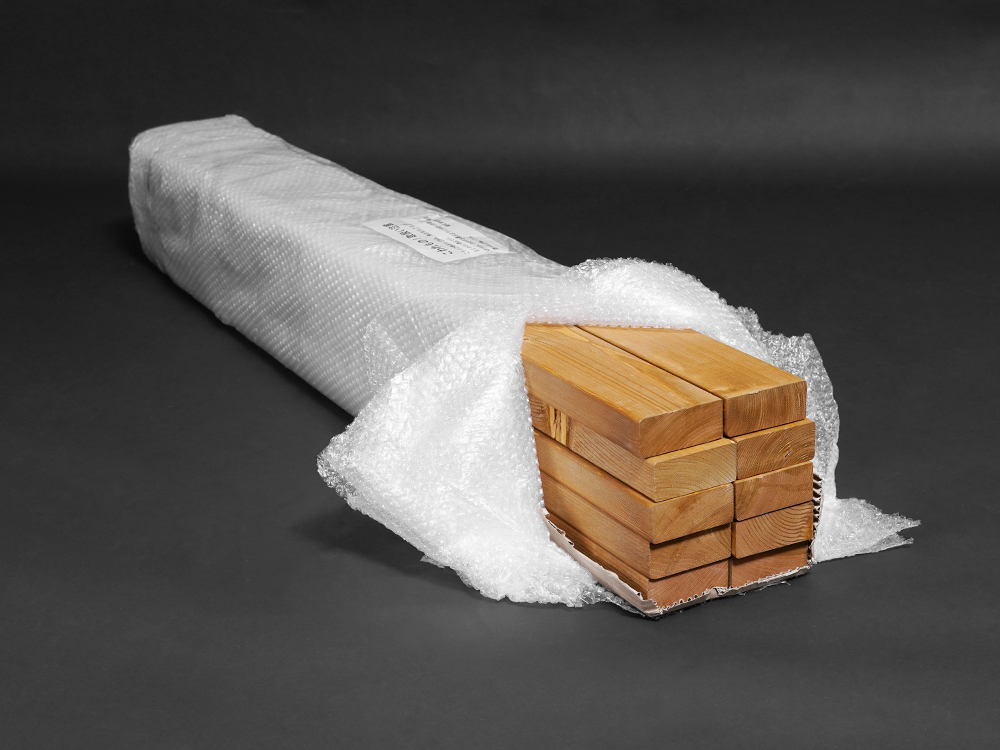 ② 木材が届いたら、パーツが揃っているか確認し、部材ごとにわけておきます。