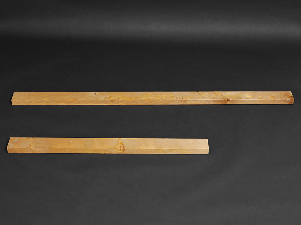 ② 木材の長さを選びます。