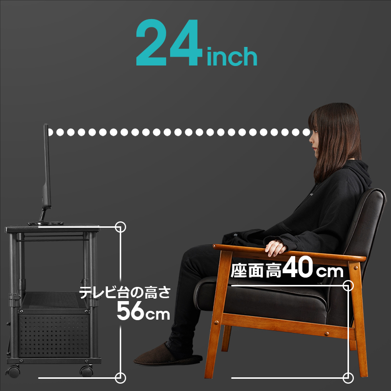 最適なテレビの高さ