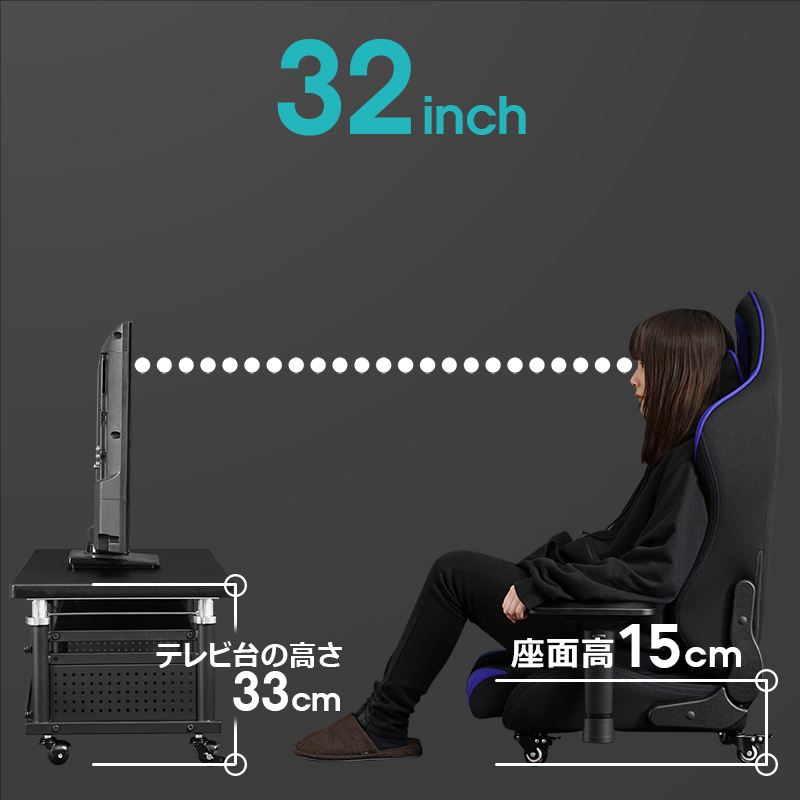 最適なテレビの高さ