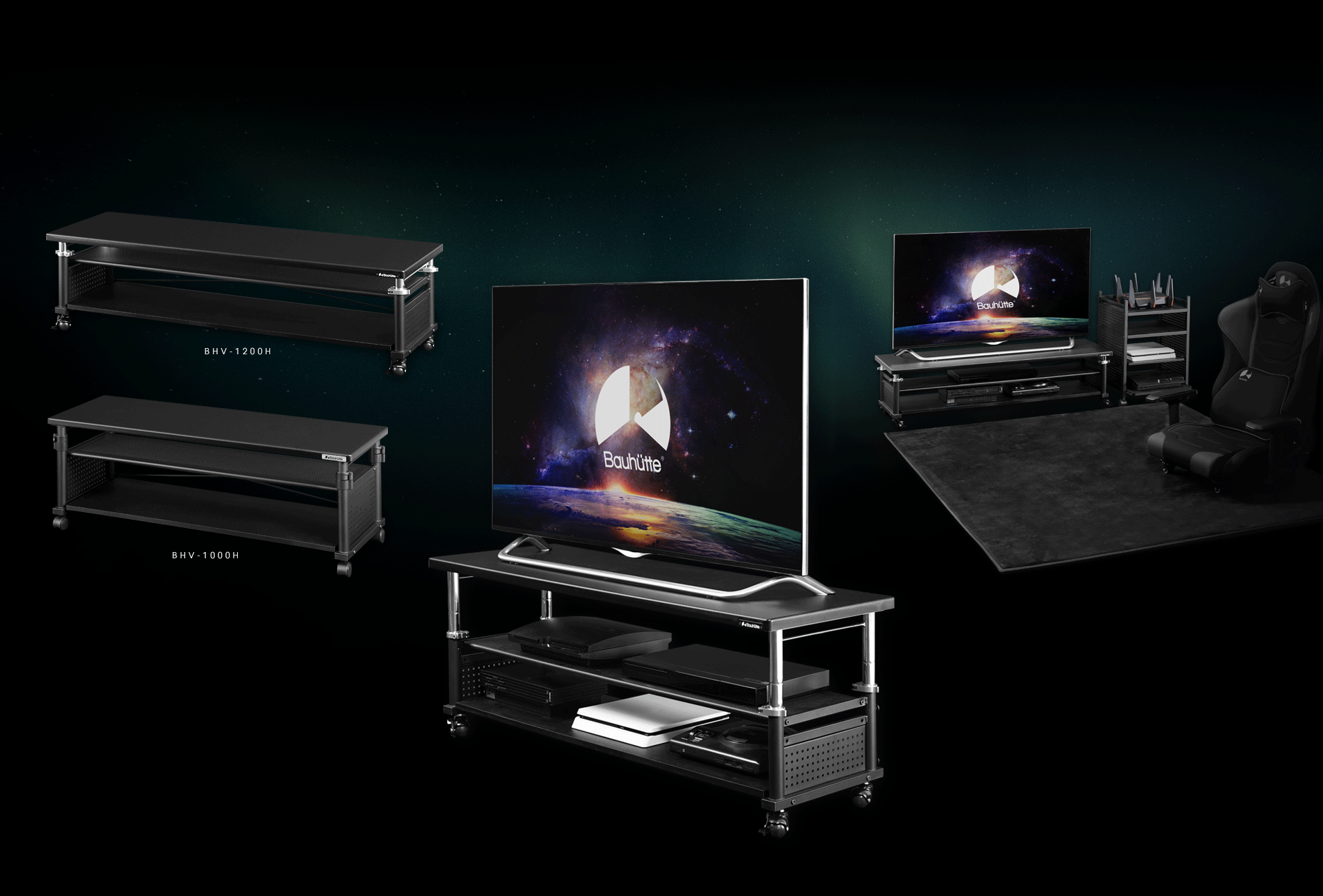 昇降式テレビ台 BHV-1000H / BHV-1200H | Bauhütte® 昇降式テレビ台 BHV-1000H / BHV-1200H | Bauhütte®