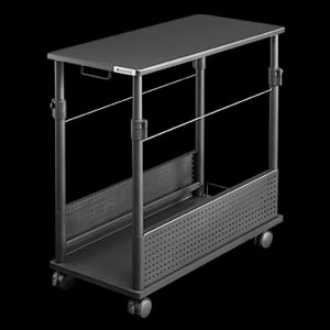 昇降式L字デスク