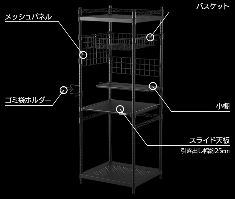 デスク飯パントリー BHS-550PA 機能まとめ