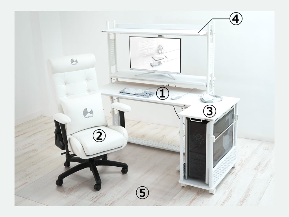 ゲーミングデスクスタンダード(ホワイトver.)