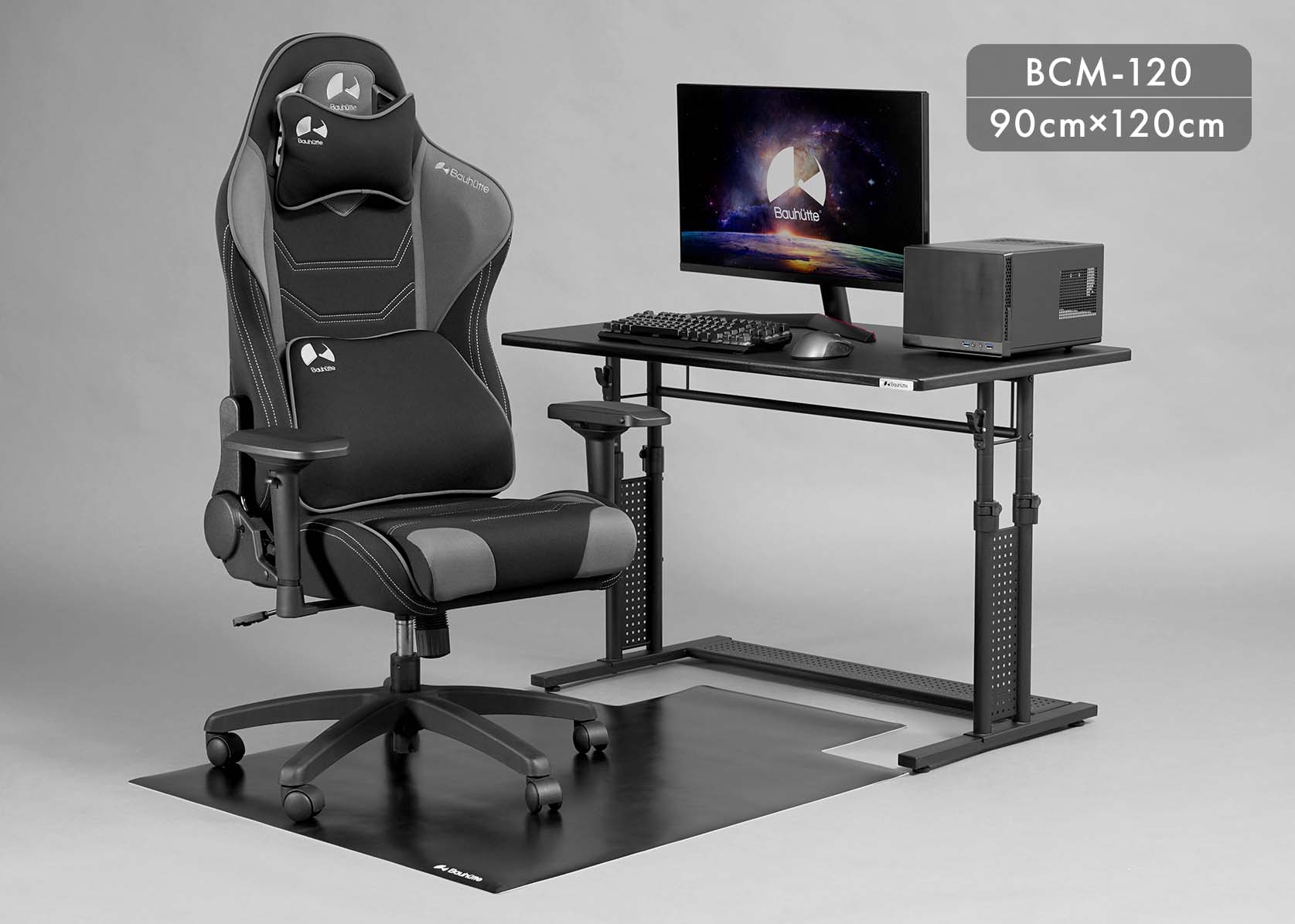 【色: ブラック】Bauhutte バウヒュッテ 純正チェアマット BCM-12