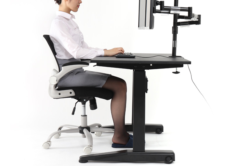 机の高さと椅子の座面の高さの関連性