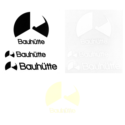 Bauhutte ロゴステッカーセット BS-01-BK/WH,BS-02-GN