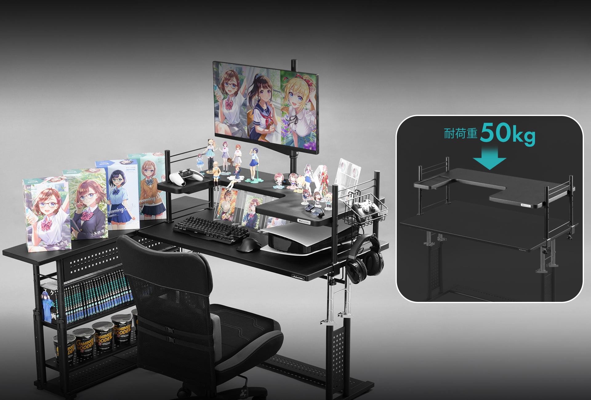 BHS-1200H バウヒュッテ Bauhutte デスクラック 81xLNN45YHL._AC_UF350,
