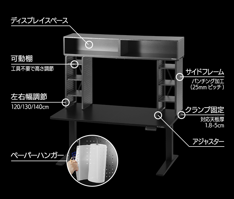 モデラーデスクラック BHS-1400MR 機能まとめ
