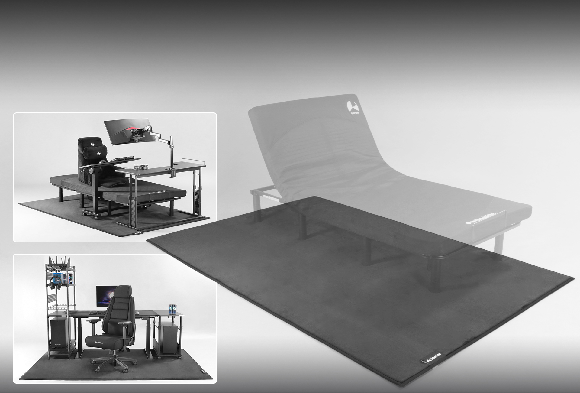 Bauhutte(バウヒュッテ) 部屋ごとベッドラグ2500x2000mm ベッドごとふかふかラグ BCM-250C | Bauhütte®