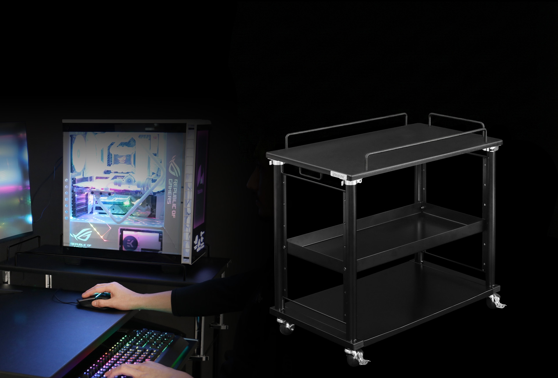 PCディスプレイワゴン BHS-700PC | Bauhütte®