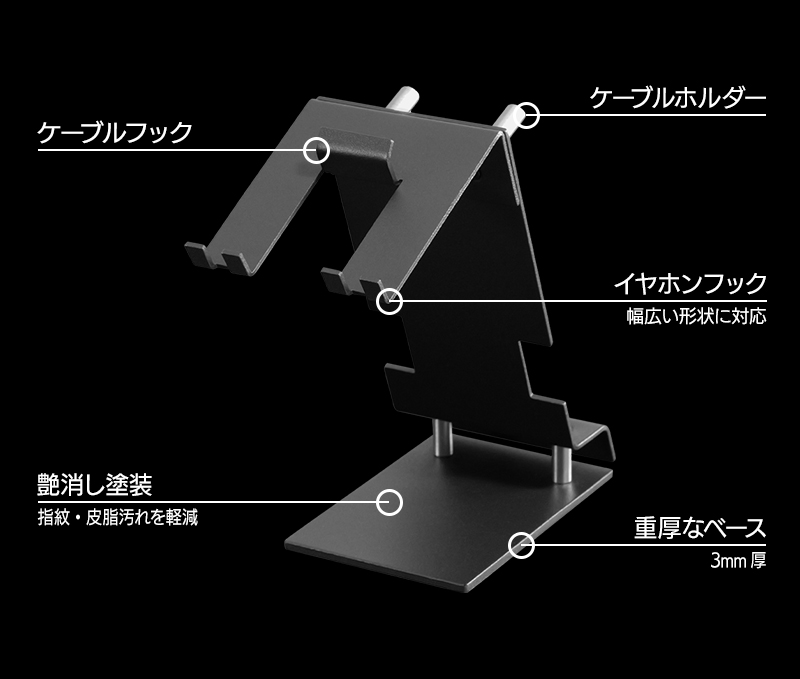イヤホンスタンド BHS-ES130 機能まとめ